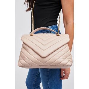 Quilted Chevron Crossbody Purse